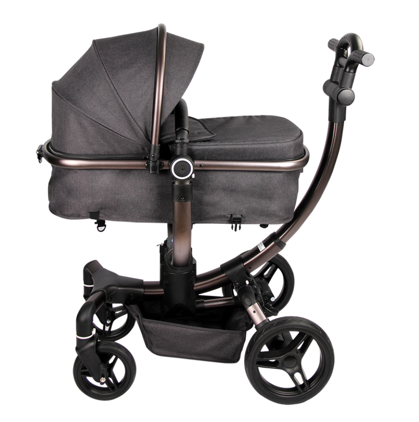 Luxury 360 Rotating Baby Stroller & Carrycot 2-in-1
